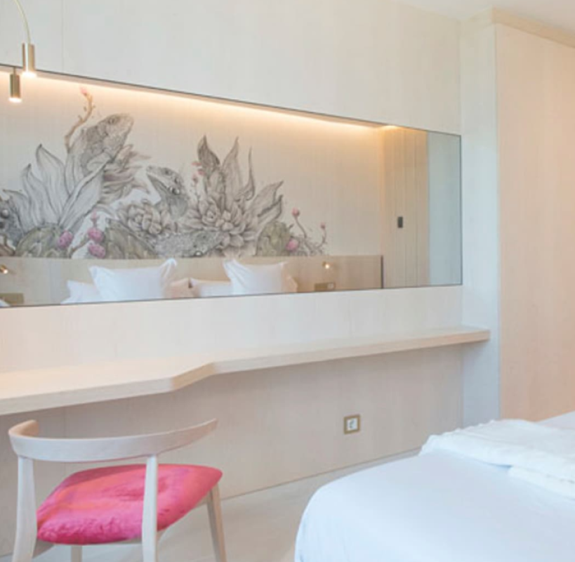 Intérieur de chambre d'hotel